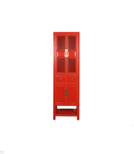 Load image into Gallery viewer, Hand Painted Grey/Green/Red/Grey Carved/Green Carved/Red Carved Lacquer Cabinet
