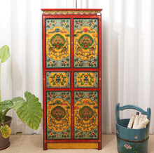 Load image into Gallery viewer, Tibetan Hand Painted High Lacquer Cabinet
