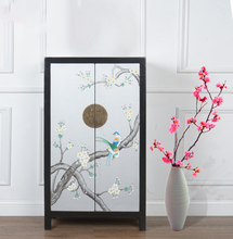 Load image into Gallery viewer, Hand Painted Grey Lacquer Small Cabinet
