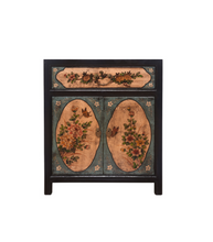 Load image into Gallery viewer, Hand Painted Vintage Style Red/Black Lacquer Small Cabinet
